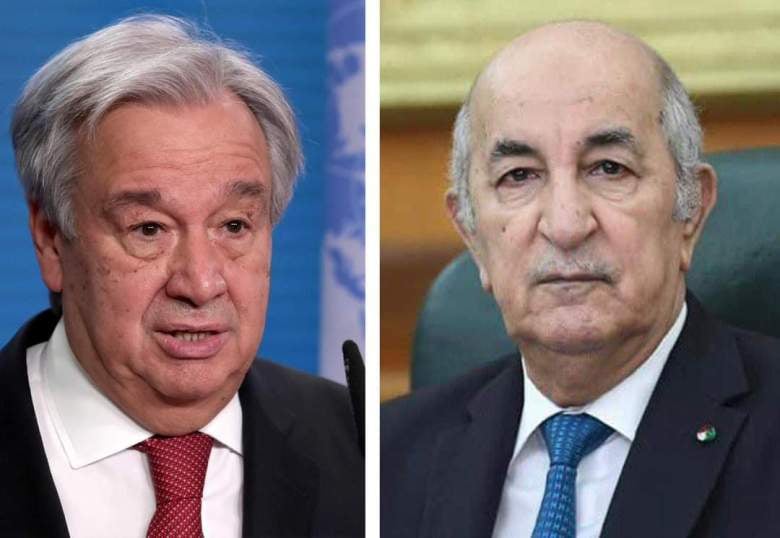 President Tebboune Discusses Gaza’s Humanitarian Crisis with UN Secretary-General in Crucial Phone Call