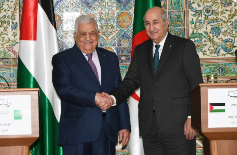 President Tebboune Receives Phone Call from Palestinian Counterpart