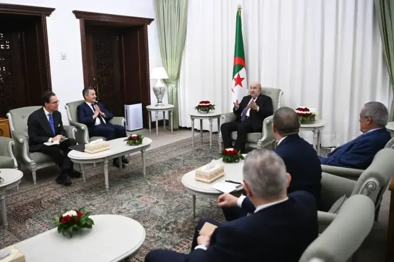 Algerian President Abdelmadjid Tebboune Welcomes French Interior Minister Gérald Darmanin