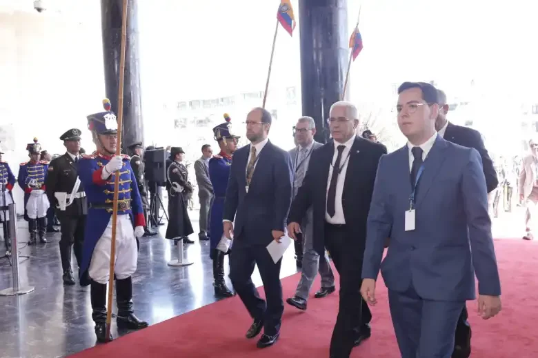 Ibrahim Boughali Attends Inauguration of Ecuador's President Daniel Noboa