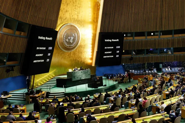 United Nations General Assembly Resolution Gaza Ceasefire