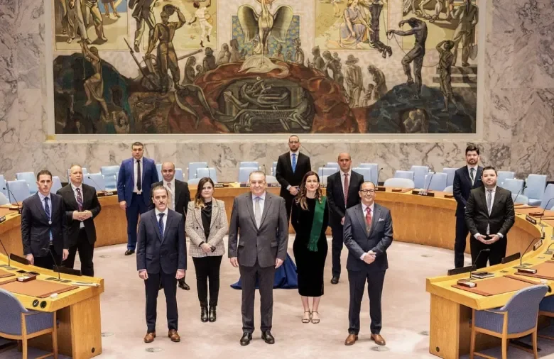 UN Security Council Resolution 2722 Algeria Abstention