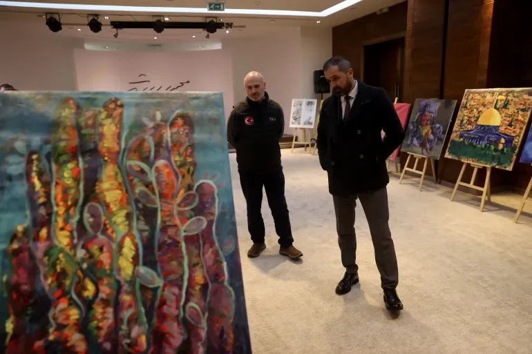 Palestinian Ministry of Culture Opens "100 Paintings from Gaza" Exhibition in Ramallah