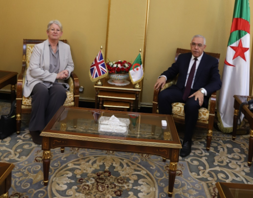 Algerian Minister of Justice Receives British Ambassador