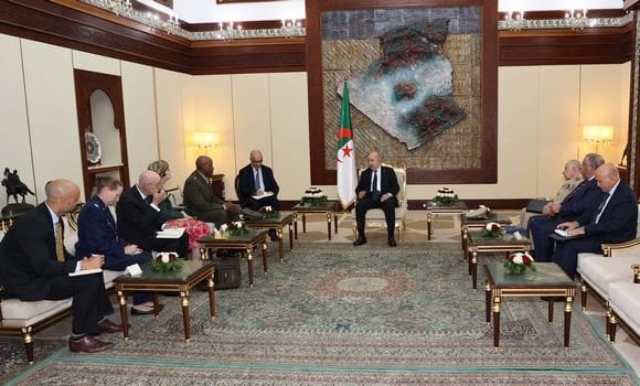 President Tebboune Meets AFRICOM Commander General Langley