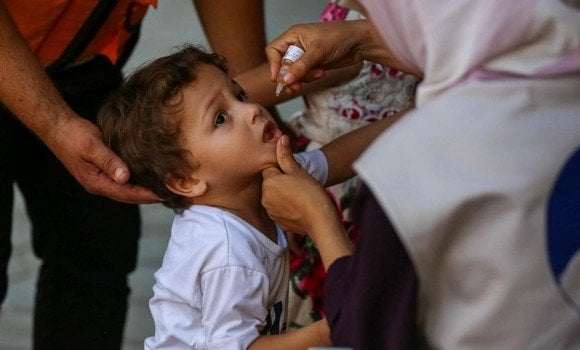Gaza: Second Round of Polio Vaccination Campaign Begins Monday