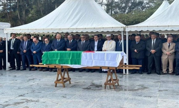 The Funeral of Algerian Hero and Footballer, Rachid Mekhloufi, at El-Alia Cemetery
