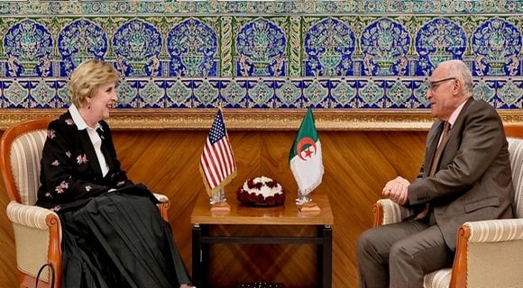 Algerian Foreign Minister Ahmed Attaf Meets with U.S. Ambassador Elizabeth Moore Aubin