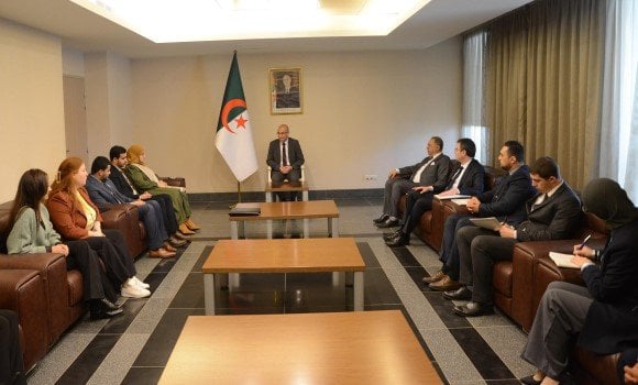 Mr. Chaib Welcomes Members of the Higher Council for Youth Representing Algerian Diaspora