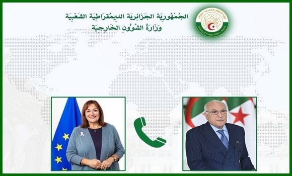 Ahmed Attaf Receives Phone Call from EU Commissioner for Mediterranean Affairs