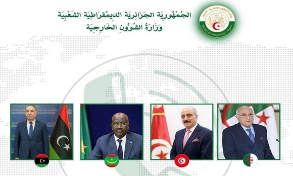 Algerian Foreign Minister Holds Talks with Counterparts from Tunisia, Mauritania, and Libya