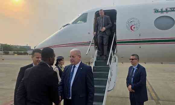Ibrahim Boughali Arrives in Accra to Represent President Tebboune