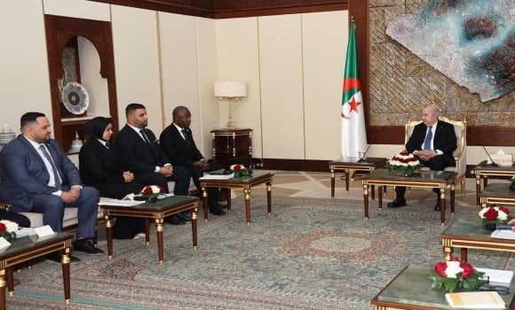 President Abdelmadjid Tebboune Meets with Members of the Supreme Youth Council
