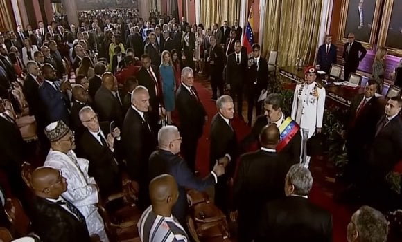Bougali Represents Algerian President at the Inauguration of Venezuelan President Nicolás Maduro
