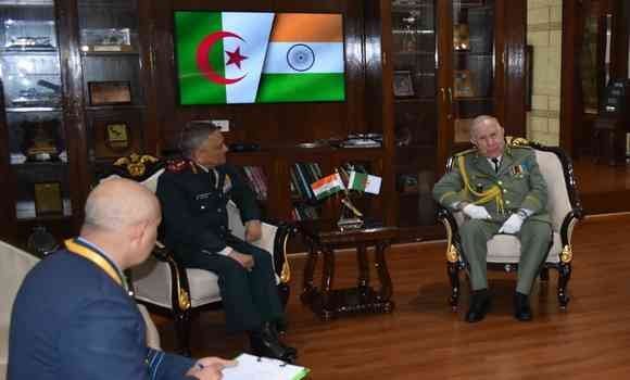 General Saïd Chengriha Receives Warm Welcome from Chief of Defence Staff of the Indian Armed Forces