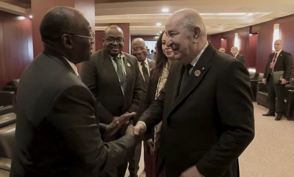 President Tebboune Meets with Several African Leaders in Addis Ababa