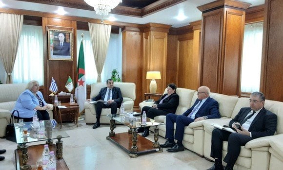 Energy and Mining: Mr. Arkeb Discusses Cooperation Opportunities with Greek Deputy Foreign Minister