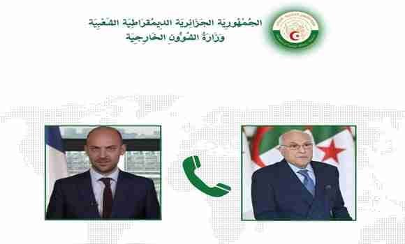 Mr. Attaf Receives Phone Call from French Counterpart
