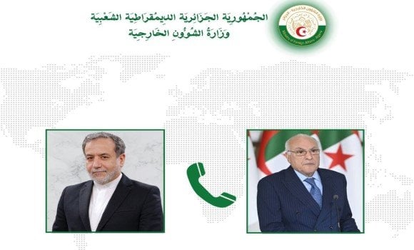 Attaf Receives Phone Call from Iranian Counterpart