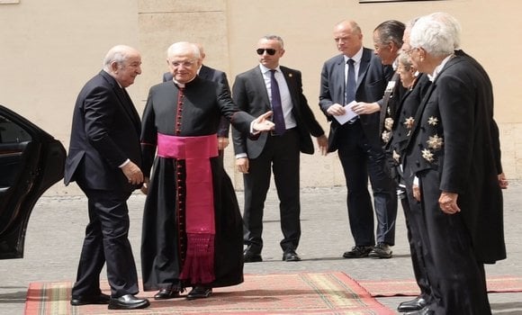 The President of the Republic Arrives in Vatican City to Meet His Holiness Pope Leo XIV