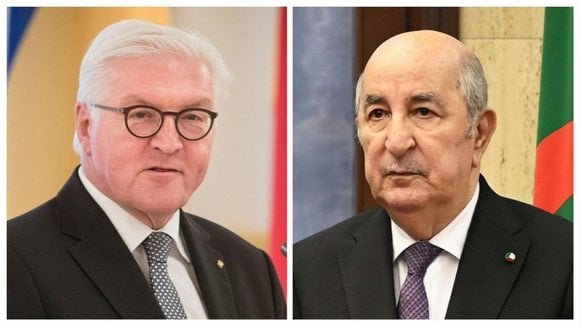 President Tebboune Receives Phone Call from German President Steinmeier