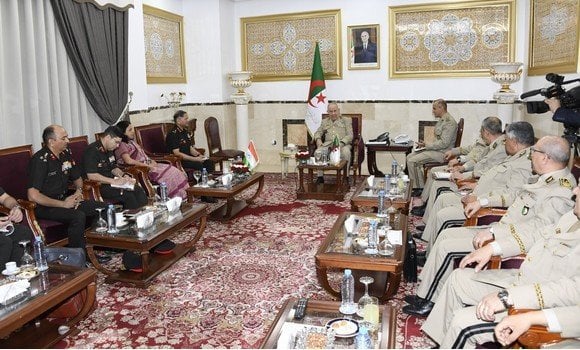 Saïd Chanegriha Receives Chief of Staff of the Indian Army