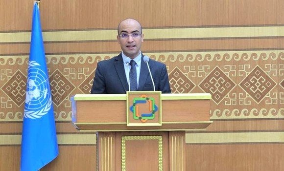 Shaib Highlights Algeria’s Efforts in Supporting Landlocked African Countries in Their Development Path from Turkmenistan