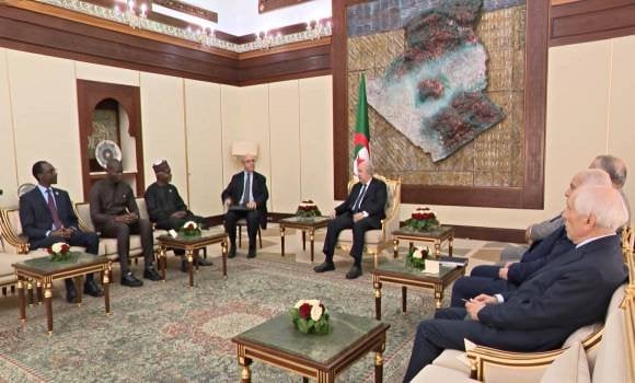 President Tebboune Receives Foreign Ministers of the G4 Nations in Algiers