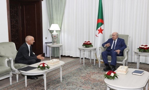Algerian President Abdelmadjid Tebboune received the Archbishop of Algiers