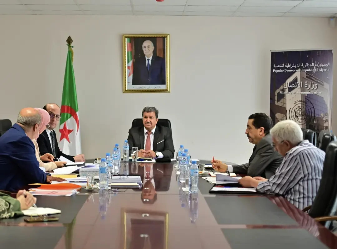 Bouamama Chairs Coordination Meeting with Heads of Key Communication Sector Institutions