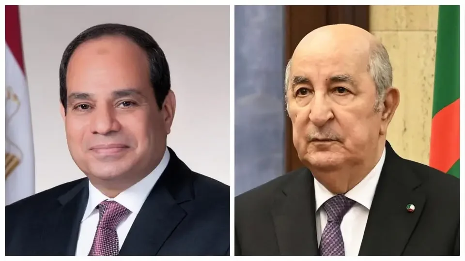 President Tebboune and President c Discuss Strengthening Algerian-Egyptian Cooperation