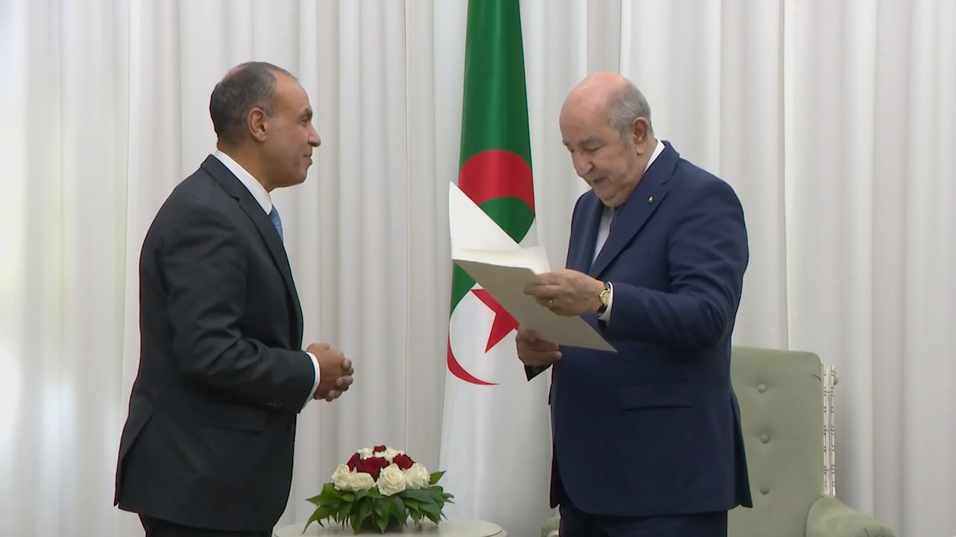 President Tebboune Receives Message from Egyptian Counterpart