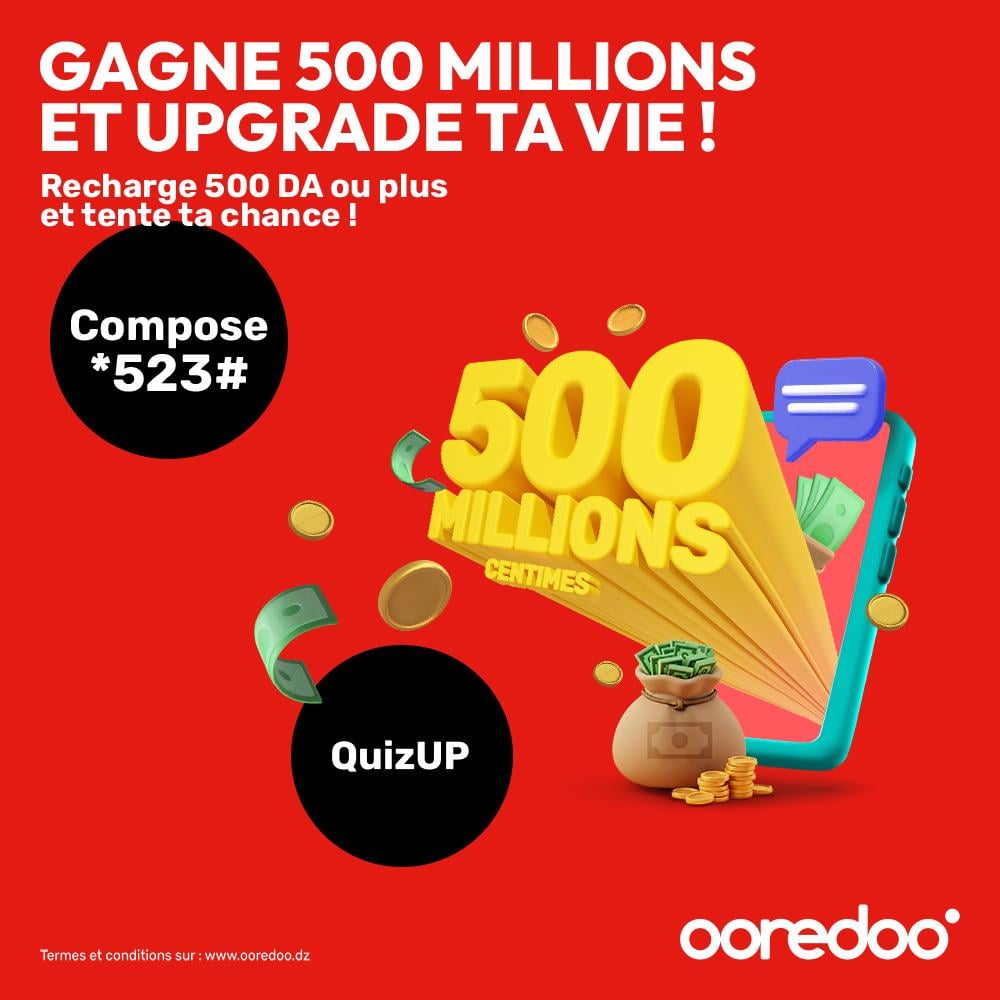 Ooredoo Algeria Launches QuizUp 5 with Massive Prizes