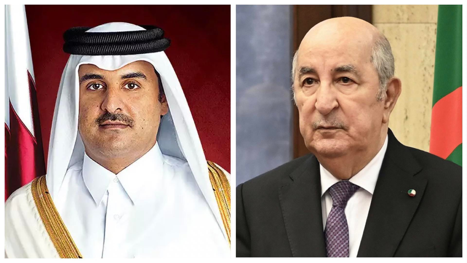 Algerian President Tebboune Receives Congratulatory Message from Qatari Emir