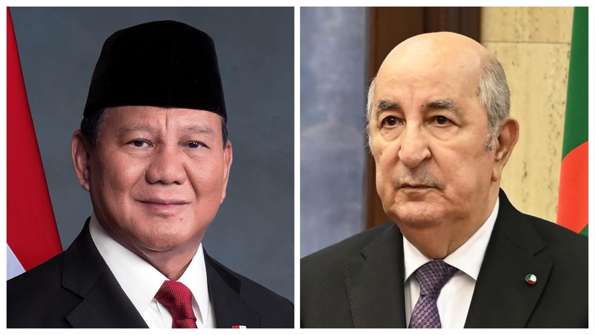 President Tebboune Receives Congratulations from Indonesian Counterpart
