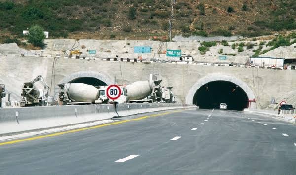 Jebel El Ouahch Tunnel T1 Closed for Maintenance