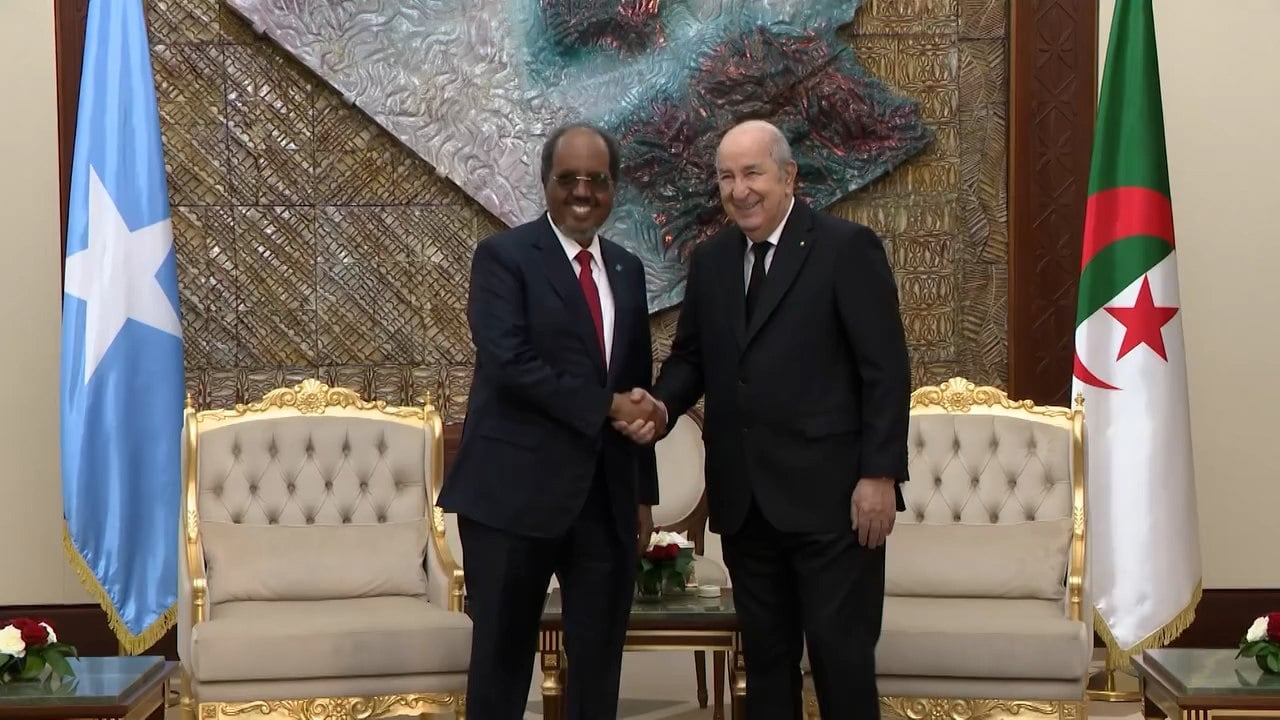 President Tebboune Hosts Somali President for Bilateral Talks