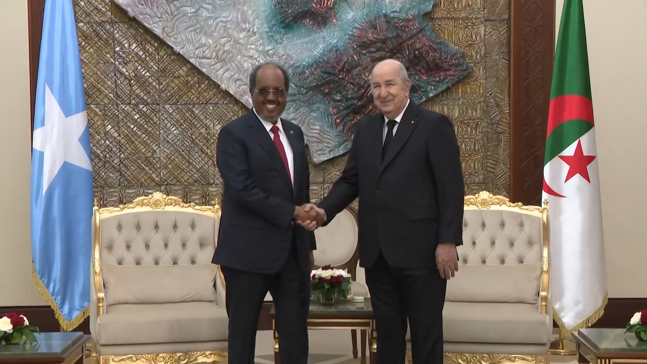 President Tebboune Holds Talks with Somali Counterpart
