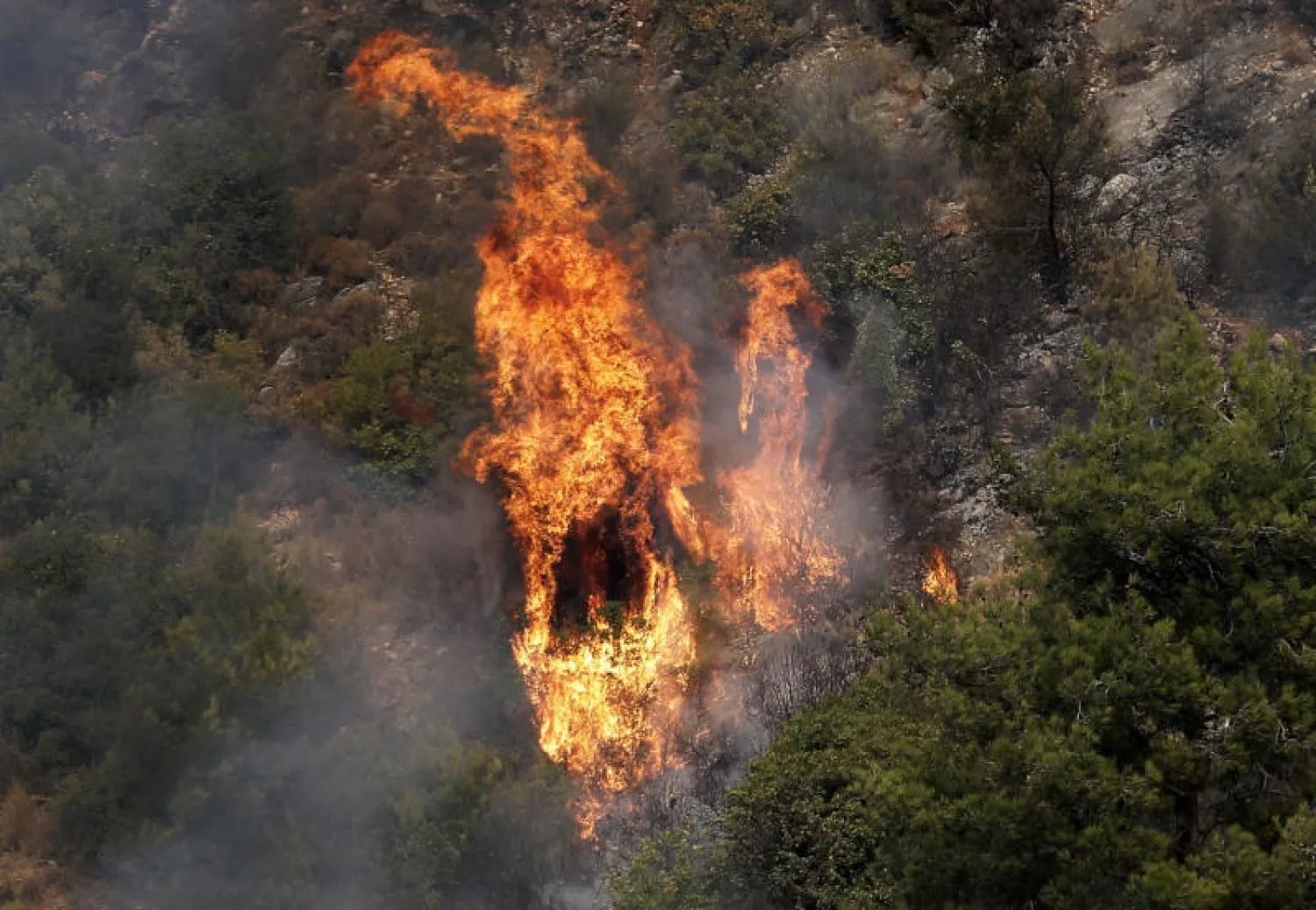 Major Wildfires Devastate Southern Lebanon Forests