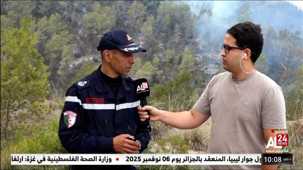 Algerian Civil Protection Battles Tipaza Wildfires