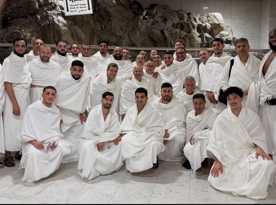 Algerian National Team Players Perform Umrah Pilgrimage