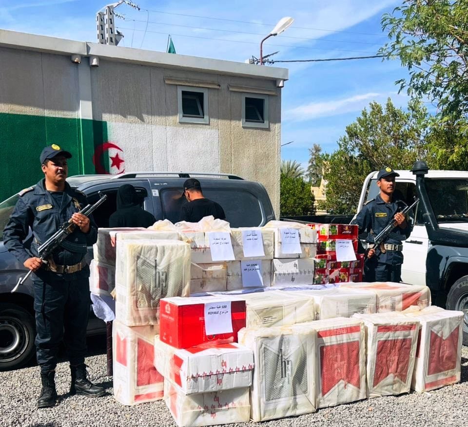 El Illizi: Massive Cigarette Smuggling Attempt Foiled