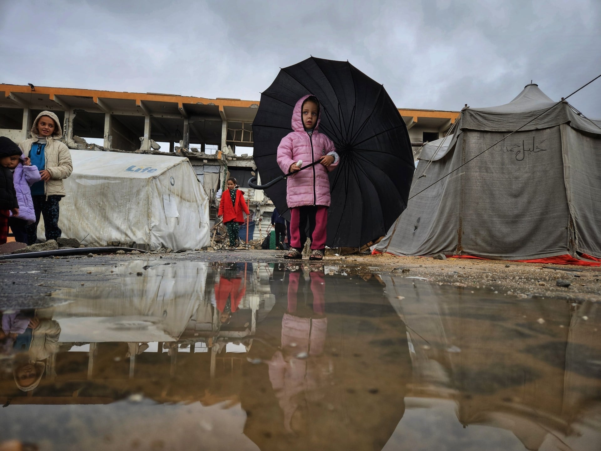 Gaza: Refugee Tents Submerged as Winter Rains Hit