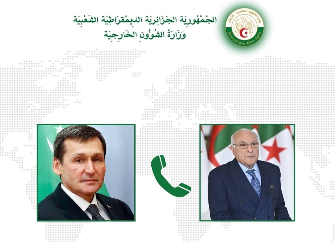 Minister Attaf Discusses Bilateral Ties with Turkmen Counterpart