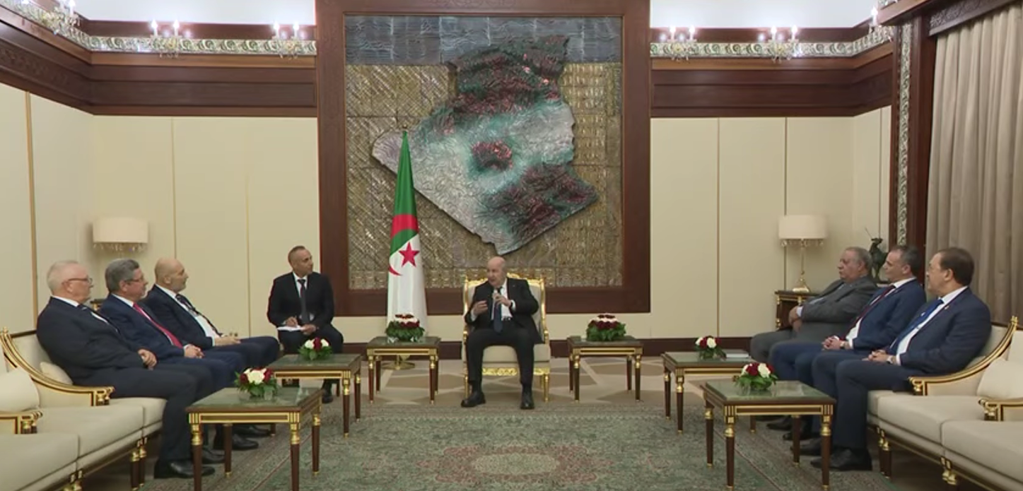 President Tebboune Meets with Mediterranean Games Chief