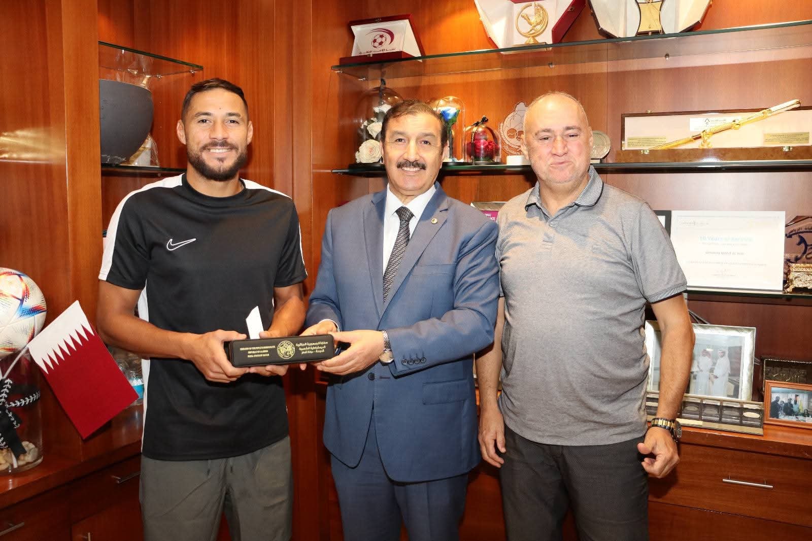 Algerian Ambassador Visits National Team Players in Qatar