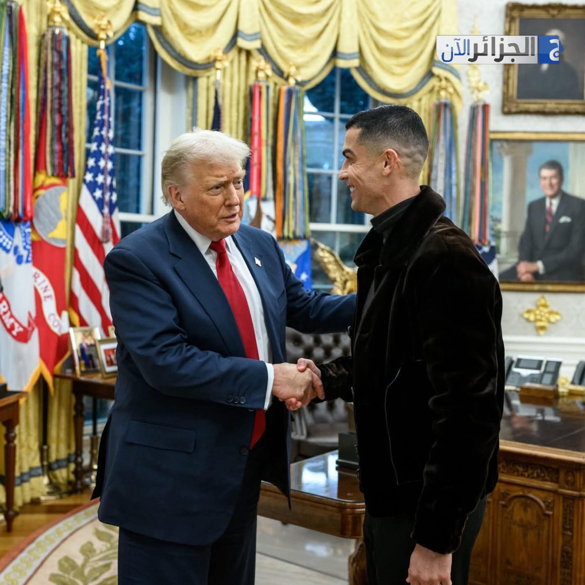 Trump Welcomes Cristiano Ronaldo to the Oval Office