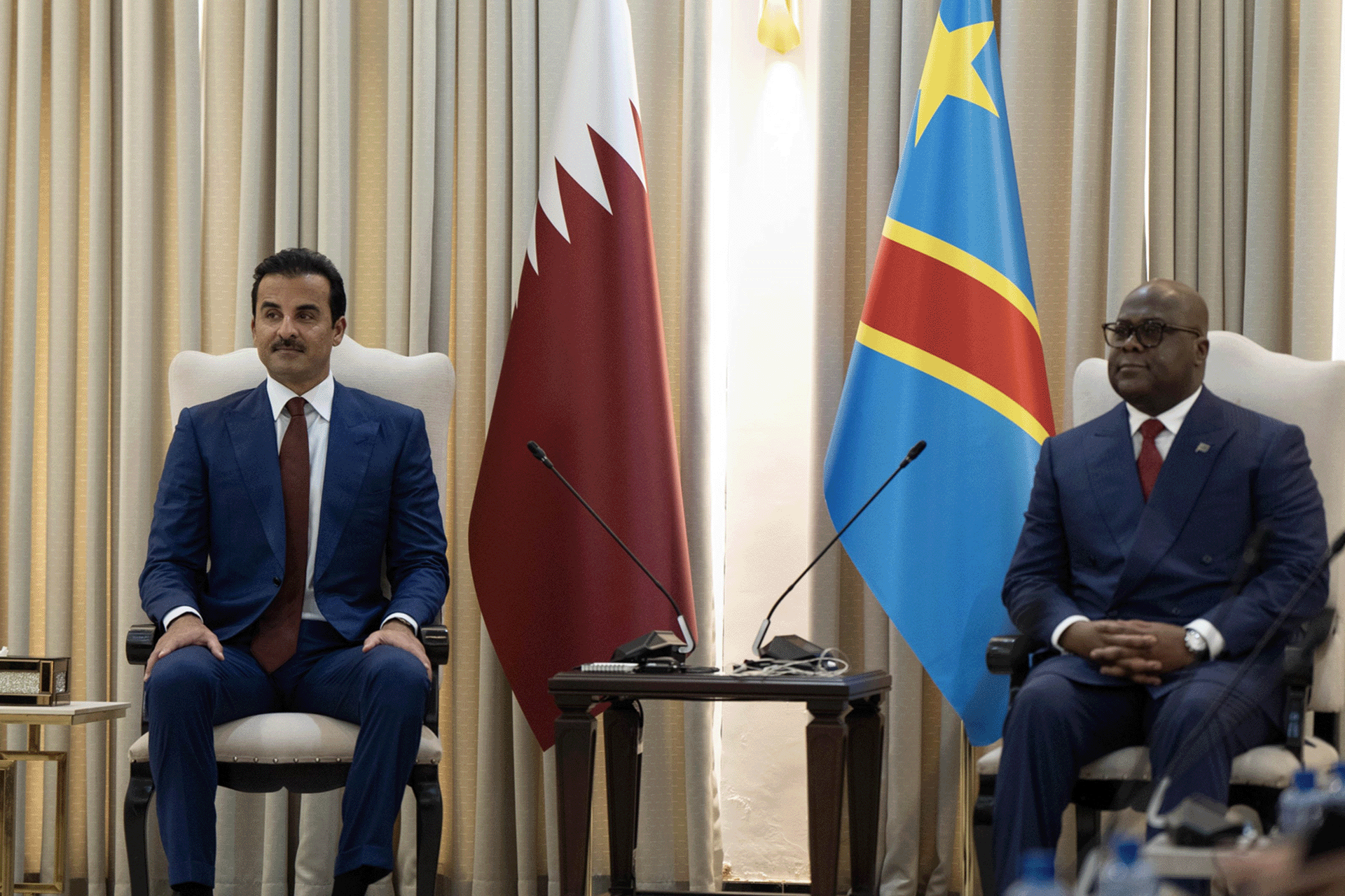 Qatari Emir and Congolese President Discuss Bilateral Ties