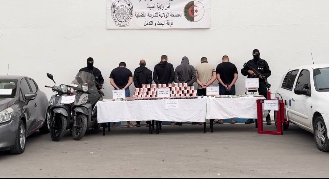 Blida Police Dismantle Drug Network, Seize Thousands of Pills