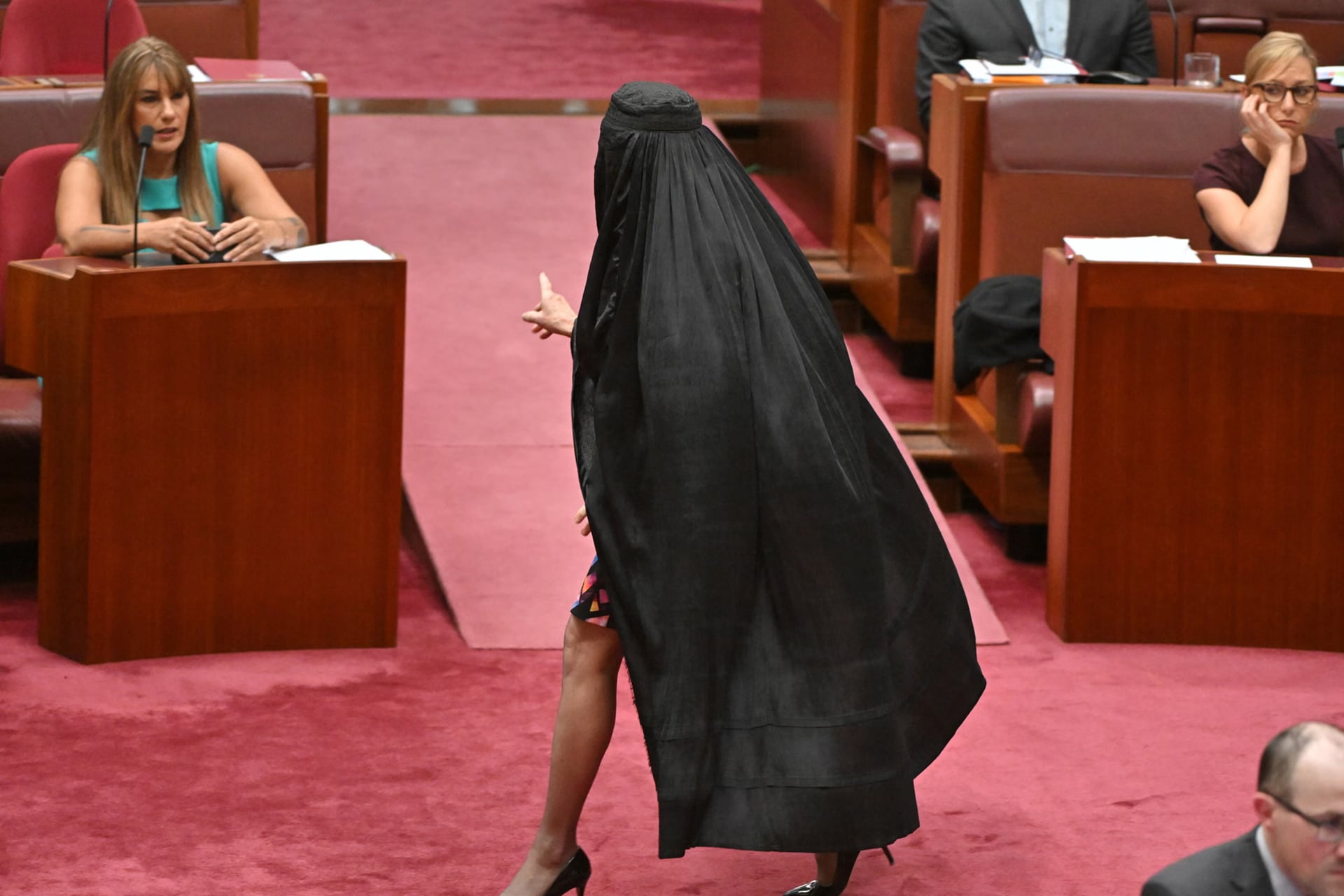 Australian Senator Sparks Outrage with Niqab Stunt in Parliament
